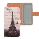Lankashi Painted Flip Wallet-Design PU Leather Cover Skin TPU Silicone Protection Case For Nokia 105 (2019) (Stamp Tower Design)
