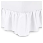 Comfort Valley Extra Deep Frilled Valance Sheet (White, Single)