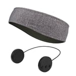 INF Bluetooth pannband med trådlösa hörlurar och mikrofon Grå