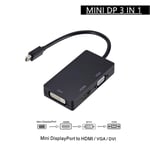 Mini Display Thunderbolt2 To VGA HDMI DVI Adapter Cable For Surface Dell NUC HP