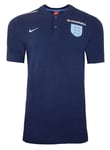 Nike England Football T Shirt Mens Medium Button Up Pique Polo Top National Team