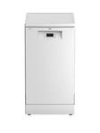 Beko Bdfs16020W 45Cm Wide, 10-Place Slimline Dishwasher - White