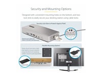 Startech.Com Thunderbolt 4 Multi-Display Docking Station, Quad/Triple/Dual Monitor Dock, 2X Hdmi/2X Displayport, 7X Usb Hub, 2.5 Gigabit Ethernet, 98W Power Delivery, For Windows/Macbook - Tb4 Host Cable (132Ue-Tb4usb4dock) - Dockningsstation - Thun