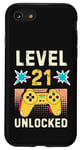 iPhone SE (2020) / 7 / 8 Level 21 Unlocked Funny Video Gamer 21st Birthday Gaming Case