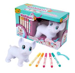 CRAYOLA Washimals Posable Jumbo Pet | Colour Your Own Washimal Pets Again and Again | Includes 6-inch Jumbo pet and 5 Washable Markers | Ages 3+