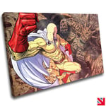 One Punch Man Anime CANVAS Wall Art Picture Print A4