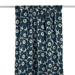 Marimekko Pieni Unikko Mörkblå Gardinlängd