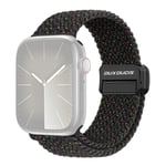Dux Ducis Mixture Pro - Apple Watch 9/8/7/6/5/4/3/2/1/SE/Ultra/Ultra 2 - 49/45/44/42mm - Magnetisk tekstil urrem - Black Unity