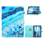 Lenovo Tab M10 FHD Plus cool pattern leather case - Sea Water