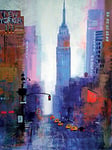 Colin Ruffell Manhattan Empire State 60 x 80cm Canvas Print