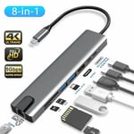 3.0 USB C HUB PD Charging Type-C Splitter 4K HDMI For Macbook Air M1 iPad Pro