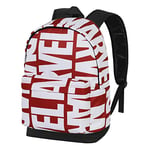 Marvel Marvelmania-ECO Backpack 2.0, Red, 17 x 32 x 44 cm, Capacity 22.5 L