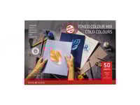 Talens Toned Paper Pad Cold Colour Mix | 29.7 X 21 (A4), 180 G, 50 Sheets