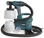MYLEK MYPS700 PRO-Spray 700W Electric Sprayer Gun Kit-2 Paint Cups, Shoulder Strap, 2 Air Filters, Cleaning Pin & 1.8m Hose-Creates a Non-Drip, Fine Mist for Perfect, Professional Coverage, Green