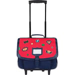 Trolley 38 cm Tann's Les Fantaisies Tristan Rouge/Bleu marine