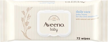 Aveeno Baby Daily Care Wipes - Sensitive Skin - Cleanse Gently and Efficiently -