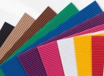 Color Corrugated Cardboard 25X35cm 10 Sheets