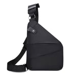 Crossbody bröstväska: Ultratunn crossbody-väska, axelryggsäck, osynlig sidopack för män och kvinnor