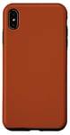 Coque pour iPhone XS Max Couleur unie orange rouille