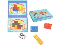 Tooky Toys Magnetiskt träpussel för barn med 26 bitar - Noaks Ark Tooky Toy