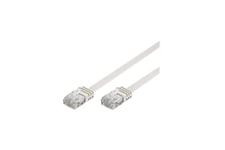 DELTACO TP-610V-FL - patch-kabel - 10 m - vit