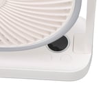 (White) Small USB Desk Fans 4 Speed Portable Desktop Table Cooling Fan