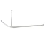 Arrow Safir Duschdraperistång vit, 900 x 900 mm, med takfäste