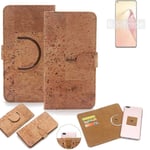 360° wallet case cork cover for Oppo Reno8 Pro case bag