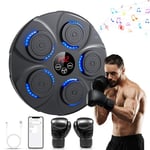NVKHG Machine de Boxe Musicale, Machine de Boxe Électronique Murale Bluetooth Portable pour Adultes & Enfants, avec Gants de Boxe, Equipement de Boxe Idéal pour la Maison, Bureau, Gym