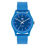 Solar Wristwatch ADIDAS STREET PROJECT ONE AOST22042 Silicone Blue Sub 50mt