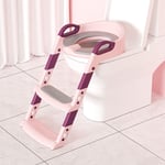Swanew - Toilette Pot wc Bebe Enfant Bébé de Siege Reducteur Rehausseur Chaise Réducteur Toilettes Rose