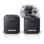 SONICAKE Wireless Lavalier Microphone2.4GHz System Lapel Mic for Camera DSLR UK