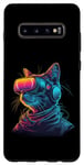 Galaxy S10+ Neon Feline Fantasy Case