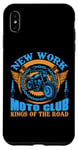 Coque pour iPhone XS Max Motocycliste rétro Kings of the Road du New York Moto Club