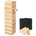 54 block av furu Darn tower spel byggstenar spel 5 x 3,3 x 15,2 cm natur