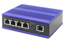 Digitus 4 Port Fast Ethernet Network Switch, Industrial, Unmanaged, 1