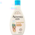 Aveeno Kids Bubble Bath and Wash with Soothing Oat Extract 250ml
