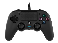NACON Compact Controller - Spelkontroll - kabelansluten - svart - för PC, Sony PlayStation 4