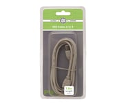 PIFCO PCA1015 USB Cable A to B 1.8m USB Printer Scanner Laptop Computer Data New