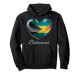 I Love Heart of Oak Bahamas Flag - National Pride & Unity Pullover Hoodie