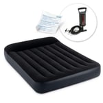 Uppblåsbar madrass 191x137x25 cm med kolvpump INTEX 64142