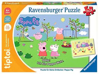 Ravensburger Wutz Tiptoi 00163 Puzzle pour Petits explorateurs : Peppa Pig pour Enfants à partir de 4 Ans, 1 Joueur, Multicolore