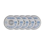 Dremel EZ SpeedClic SC456 Metal Cutting Wheel 5-pack, 5 Cutting Wheels with 38mm Cutting Diameter for Rotary Tool