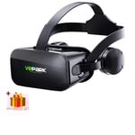 Lunettes VR 3D casque de réalité virtuelle casque pour lentilles de téléphone lunettes appareils Viar Smartphones contrôleur visionneuse de jeu cellulaire - Type Headphone No Remote #B