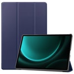 Samsung Galaxy Tab S9 FE Plus Fodral Tri-fold Mörkblå
