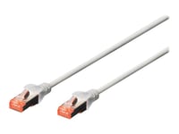 Digitus Professional - Patch-Kabel - Rj-45 (Hane) Till Rj-45 (Hane) - 25 Cm - Sftp, Pimf - Cat 6E - Ieee 802.3 - Halogenfri, Formpressad, Hakfri - Grå (Paket Om 10)