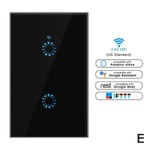 Wifi Smart Light Dimmer Touch Panel Remote Control Us Plug Au E Black Two Road