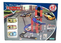 Disney Pixar Cars Parking Super Garage Kids - Track Play Set 43 Pieces Toy