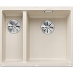 Blanco Subline 340/160-U UXI diskbänk, 55,2x42,7 cm, vit