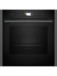 Neff N90 Slide and Hide B64CS71G0B Built In Self Cleaning Electric Single Oven, Grey Graphite